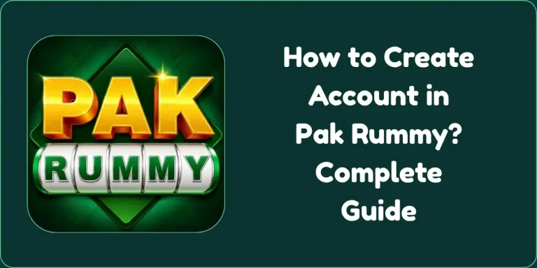 How to Create Account in Pak Rummy