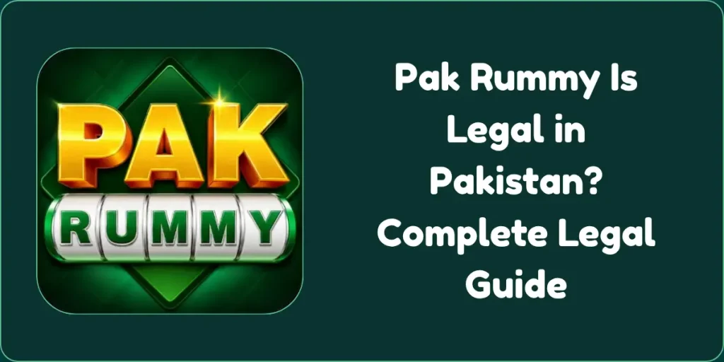 Pak Rummy Is Legal in Pakistan