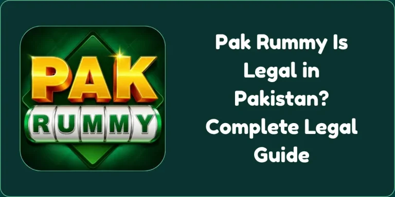 Pak Rummy Is Legal in Pakistan